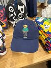 Nwt Polo Ralph Lauren Men s Polo Bear Chino Baseball Cap Hat Navy One Size