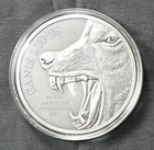 2015 Cook Islands 2 Oz North American Predators Gray Wolf Silver Coin 500 Minted