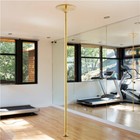 Stripper Dancing Pole Spinning   Static Mode 45mm For Home Portable Removable