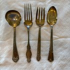 Vintage Misc Ornate Serving Pieces Set Of Four Silver Plate