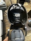Black Salon Shampoo Backwash Unit With Chair And Shampoo Bowl