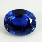 Certified 13 Ct Natural Kashmiri Blue Sapphire Oval Cut Loose Gemstone