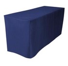 5  Ft  Fitted Polyester Table Cover Tablecloth Trade Show Booth Wedding Dj Navy