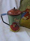 Antique Sunbonnet Sue Dogs   Cats Toy Tin Litho Tea Set With Tray Germany 