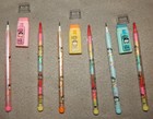 12 Vintage Multipoint Stacking Pencils  11 Leads Per Pencil  Black   Colors -new
