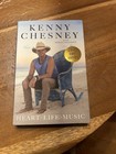  in Hand  ships Same Day  Kenny Chesney Signed Heart Life Music Book Autographed