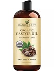 Premium Organic Castor Oil 100  Pure And Hexane-free Cold-pressed Beauty 16 Fl 