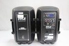 Pyle Powered Pa Speaker System Active   Passive Bluetooth Loudspeakers Kit