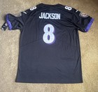 Baltimore Ravens Lamar Jackson 8 Size 40 Black Nwt   s