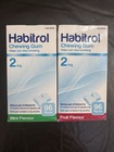 Habitrol Nicotine Gum 2mg Fruit   Mint 2 Sets 4 Boxes - 384 Pieces - Exp 2027
