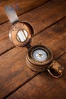 Solid Brass Antique Compass Marine Solid Gift British Military Prismatic Pocket