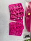 1980 Vintage Skateboard Pink Rails Bat Rails Skid Plate Riser Pads   Odi Bolts