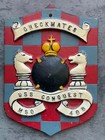 Vintage Us Navy Uss Conquest Mso-488 Cast Aluminum Plaque Cold War Checkmates