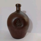 Japanese Bizen Ware Tokkuri Budai Hotei Dimpled Ceramic Doll Bottle Sake Xl 12in