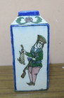 Antique Iznik Islamic Glazed Armenian Pottery Vase Bottle Pictorial 9 5 