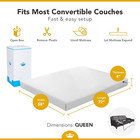 Sofa Bed Mattress Queen Size 4-inch Cool Gel Memory Foam Sleeper For Convertible