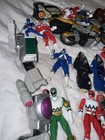 Power Rangers Mixed Toy Lot Comics  Parts megazord  some Missing Arms   Weapons 