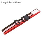 4 X Luggage Straps Suitcase Belts 2mx5cm Travel Packing Red Pink Dark Green