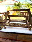 Antique Italian Wooden Lectern   Book Stand Gilt   Painted Wood 18th 19th C