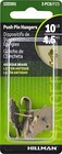  122261 Fleur De Lis Push Pin Hanger  Pack Of 3 Antique Brass