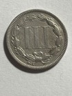1871 Three 3 Cent Nickel - Au Details