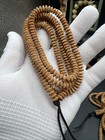 Superb 7  3mm Original Golden Leaf Bodhi Bead Necklace                                  