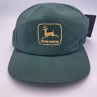 Vintage John Deere Snapback Hat Green   Gold Logo Nos W  Hang Tag Embroidered