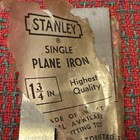 Vintage Stanley Single Plane Iron 1-3 4  Nos Usa         