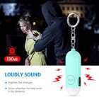 Police Personal Safety Alarm Keychain For Women 130 Db Emergency Siren Led Light