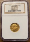      1872 A Germany 10  ten  Mark Prussia Gold Coin Ngc Ms65 Pl Km  502 Proof Like