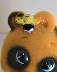 Vintage Panda Bank Anthropomorphic Kitsch Flocked Japan Mcm Home Decor 