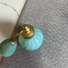 Antique Perfume Bottle Mint Green Refillable