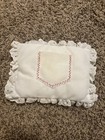 Vintage Handmade Blue Smurf Tooth Fairy Pillow With Pocket For Teeth 6x8   