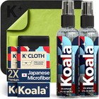 Koala Eyeglass Lens Cleaner Spray Kit   2x Glasses Cleaner Bottle   2x Microf   