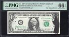 1974  1 Federal Reserve Note Frn Ink Smear Error Pmg 66 Epq Fr 1908-d 52946 
