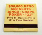Riverside Resort Hotel   Casino Matchbook - Laughlin  Nevada Colorado River