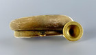 Vintage antique Brass Bugle horn With Mouthpiece  11  Long