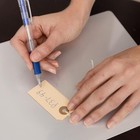 100 Small Manila Paper Tags With String - 2 3 4    X 1 3 8    - Hang Shipping Labels