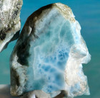 3pcs Lot Natural Rough Larimar  Dominican Republic          L74