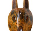 Vintage Guatemalan Folk Art Wooden Rabbit Mask