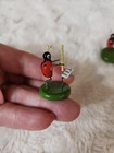 Vintage Erzgebirge Miniature Figures - Lady Bug Ladybug Band 1  Wood Instruments