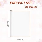 Flower Wrapping Paper  56cm 22 Inch Pure White Packaging Papers  Pack Of 20