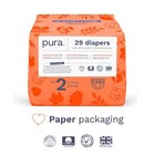 87 Ct Pura Hypoallergenic Diapers  Size 2  7-13 Lbs  Totally Chlorine Free 