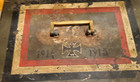 Ww1 German Veteran Souvenir Safe fire Box 1914 1915 Metal Green Antique Old 14lb