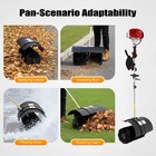 2 3hp 52cc Heavy Duty Power Sweeper Handheld Gas Powered Broom Snow Dirt Walkway