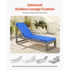 Uimoso Outdoor Lounge Chair Cushion With Ties  72 X 21 In  Waterproof   Durable