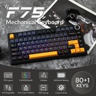 Aula F75 75 wireless Mechanical Keyboard Pre-lubed Greywood Switches Rgb Backlit