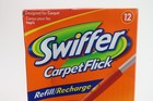 Swiffer Carpet Flick Refill 12 Pack Recharge Cleaning Cartridges Distressed Box
