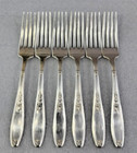 1847 Rogers Bros Ambassador Silverplate Flatware 6 Dinner Forks-free Shipping 