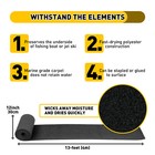 2x Black Ribbed Bunk Carpet  marine Boat Trailer Runners  outdoor -2 X 13  X 12 